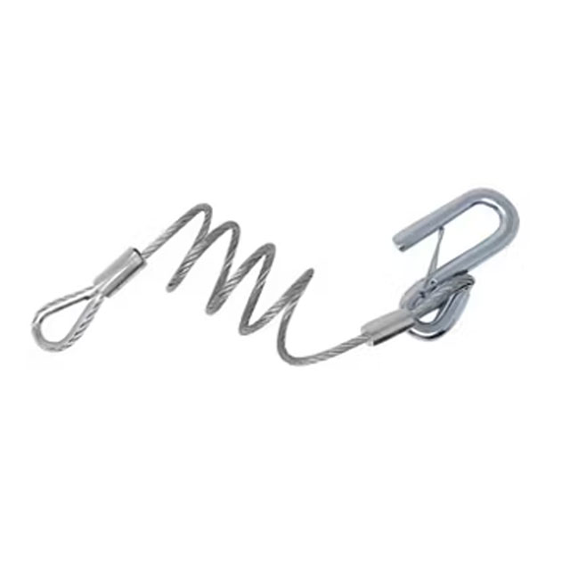 (image for) Trailer Safety Cable With Latched S-Hook 36" Dexter/Redneck #CC4-36