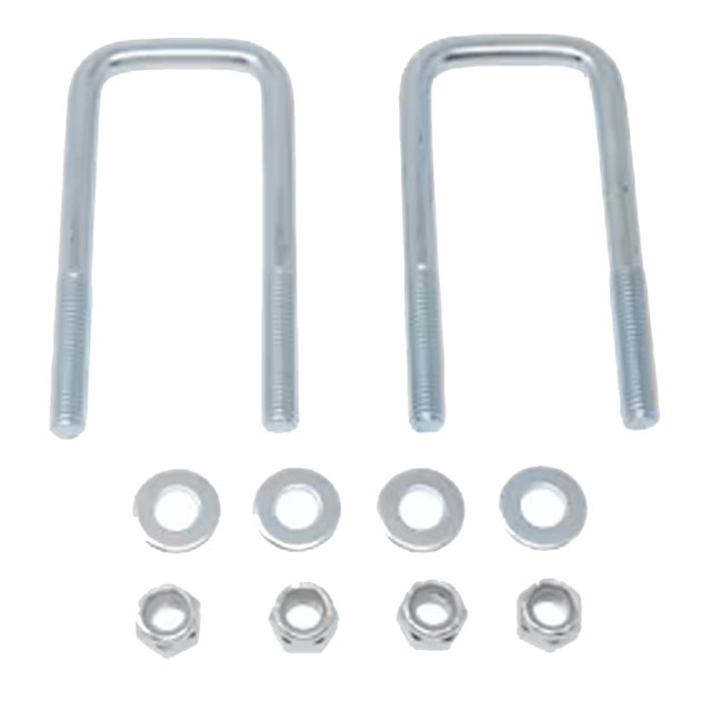 (image for) Square U-Bolt, Nut & Washer 2 1/8 x 5 1/4 Zinc Pkg Of 2 Dexter/Redneck #HW04-010