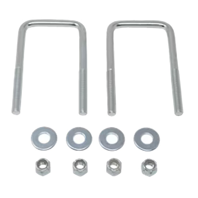 (image for) Square U-Bolt, Nut & Washer 2 1/4"x4 1/4" Zinc Pkg Of 2 Dexter/Redneck #HW04-035