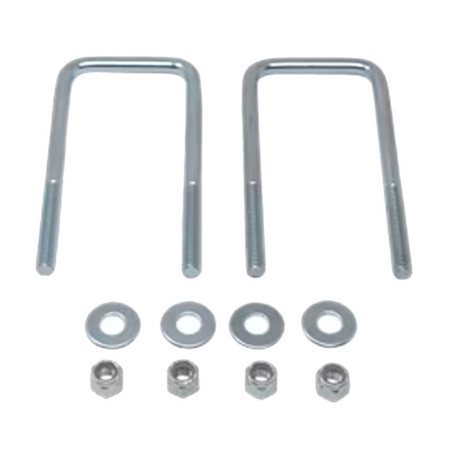 (image for) Square U-Bolt, Nut & Washer 2 3/8"X5 1/4" Zinc Pkg Of 2 Dexter/Redneck #HW04-040