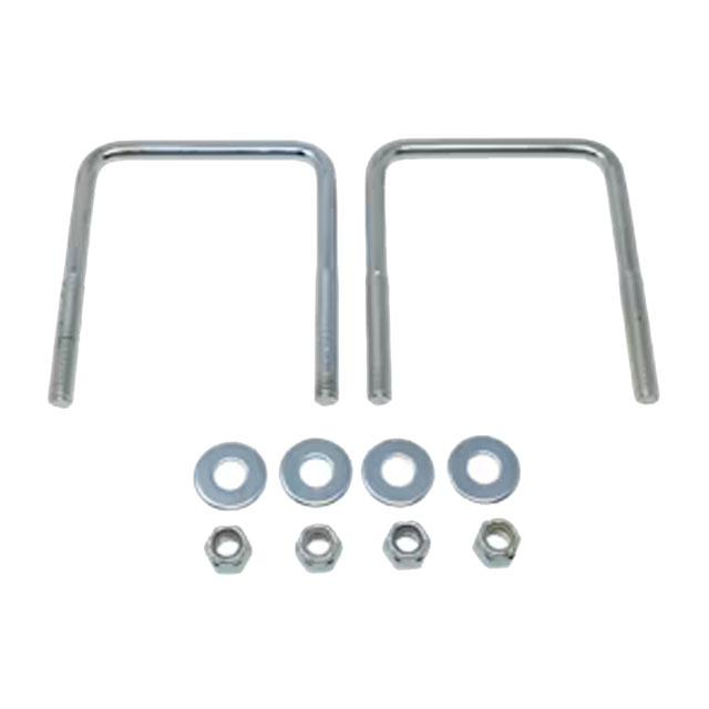 (image for) Square U-Bolt, Nut & Washer 3 3/8" 4 1/4" Zinc Pkg Of 2 Dexter/Redneck #HW04-045