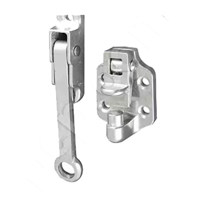 (image for) Aluminum Hook & Keeper Door Hold Back 4" Dexter/Redneck #I-DHB-AL-4