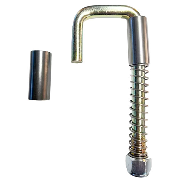 (image for) Trailer J-Hook Gate Latch Kit 9/16" Pin Dexter/Redneck #JHK-56-ZP-KIT