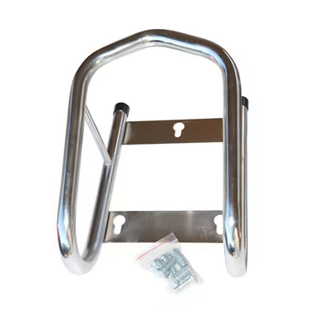 (image for) Enclosed Trailer Motorcycle Wheel Chock Chrome Dexter/Redneck #MWCC