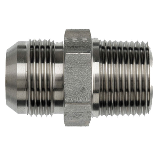 (image for) Hydraulic Straight Fitting 7/16" x 1/2" Dexter/Redneck #FG-2404-04-08
