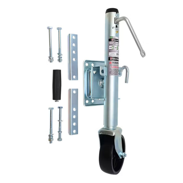 (image for) Trailer Swivel Jack With Wheel 1.2K Side Wind Dexter/Redneck #JP01-010