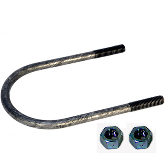 (image for) Trailer Suspension U-Bolt 5/8''-11 X 8 7/8" 4" 10k Round Axle Tubes Dexter/Redneck #11-77