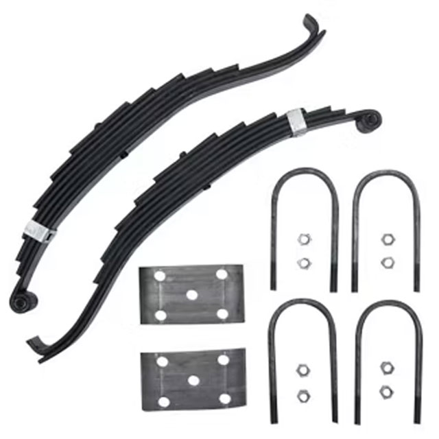 (image for) Trailer Slipper Spring Kit & U-Bolts 24 7/8" 7 Leaf 8k Dexter/Redneck #2-1403T3-8K
