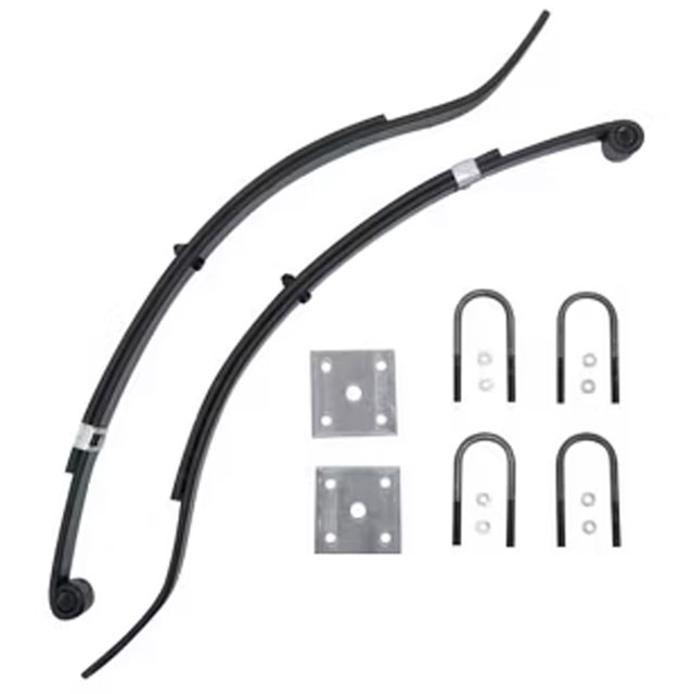 (image for) Trailer Slipper Spring Kit With U-Bolts 27 3/8" 2 Leaf Dexter/Redneck #2-WID2