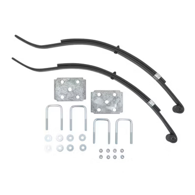 (image for) Marine Trailer Slipper Spring Kit With U-Bolts 27 3/8" 2 Leaf Square Axle Dexter/Redneck #2-WID2M-SQ