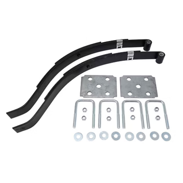 (image for) Marine Trailer Slipper Spring Kit With U-Bolts 23 1/8" 3 Leaf Square Axle Dexter/Redneck #2-WIE3M-SQ