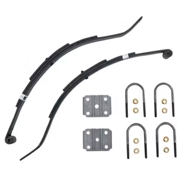 (image for) Trailer Slipper Spring Kit With U-Bolts 4" Drop 27 3/8" 3 Leaf Dexter/Redneck #2-WIF3-4D