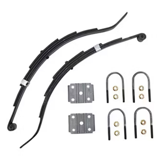 (image for) Trailer Slipper Spring Kit With U-Bolts 4" Drop 27 3/8" 4 Leaf Dexter/Redneck #2-WIG4-4D