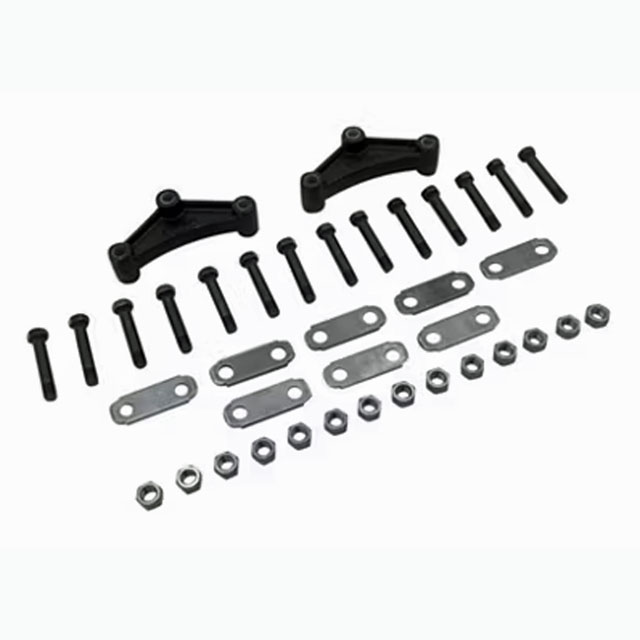 (image for) Trailer Spring Hanger Axle Kit Tandem 2-7K Axles 1.75" Double Eye Spring Tall Curved Equalizer Long Straps Dexter/Redneck #AP233