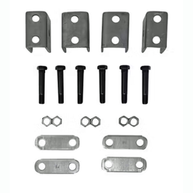(image for) Trailer Spring Hanger Kit Single 2-7K Axle 1.75" Double Eye Spring Short Hanger Long Strap No Bushing Dexter/Redneck #APS2