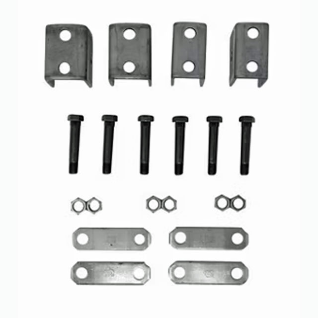 (image for) Trailer Spring Hanger Kit Single 2-7K Axle 1.75" Double Eye Spring Short Hanger Long Strap No Bushing Dexter/Redneck #APS3