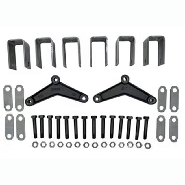 (image for) Trailer Spring Hanger Kit Tandem 2-7K Axles 1.75" Double Eye Spring 3 1/41 Front/Center/Rear Hangers Dexter/Redneck #APT5
