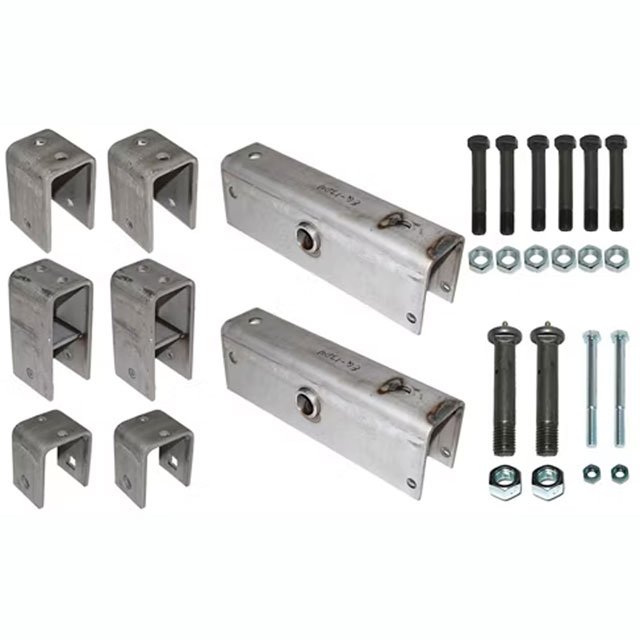 (image for) Trailer Tandem Axle Spring Hanger Kit 2" Slipper Spring 3.5-8K Axles 3" Hangers Short Equalizer Dexter/Redneck #APT6SE-GS3