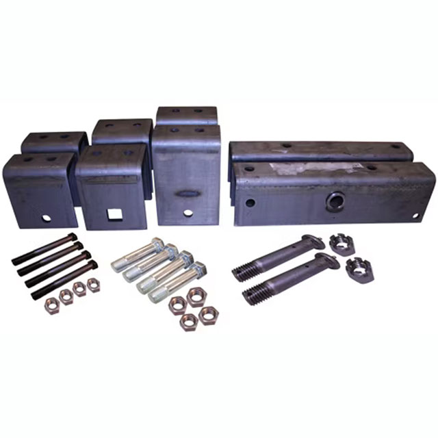 (image for) Trailer Tandem Axle Spring Hanger Kit 2" Slipper Spring 3.5-8K Axles 4" Hangers Short Equalizer Dexter/Redneck #APT6SE