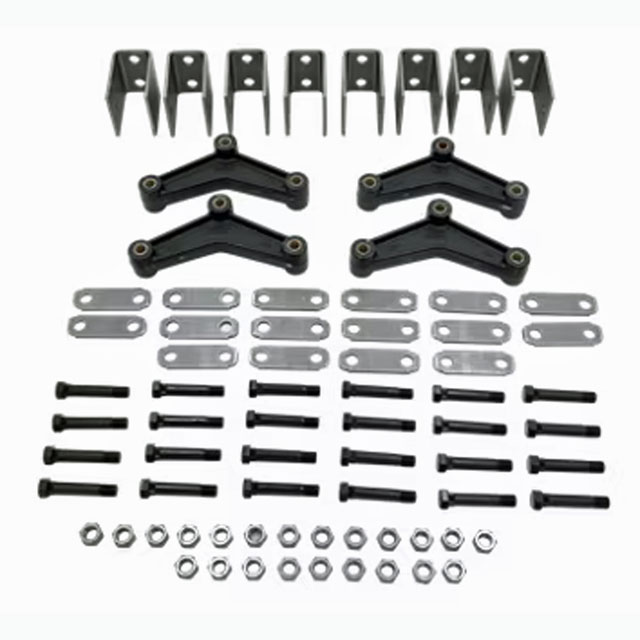 (image for) Trailer Suspension 2-7K Triple Axle Spring Hanger Kit 1.75" Double Eye Tall Hangers Dexter/Redneck #APTT5
