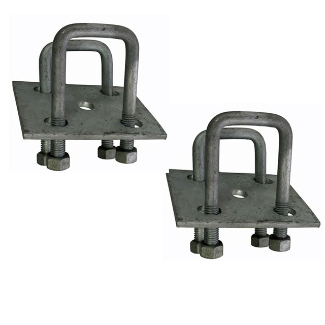 (image for) Trailer Galvanized Suspension U-Bolt Kit 1/2"*20 X 6 5/8" For 3.5k 2" Square Axle Dexter/Redneck #APUBS2GBK-631