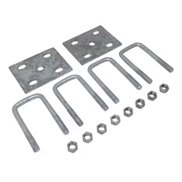 (image for) Trailer Galvanized Suspension U-bolt Kit 1/2"-20 X 4 5/16" For 3.5k 2" Square Axle Dexter/Redneck #APUBS2GBK