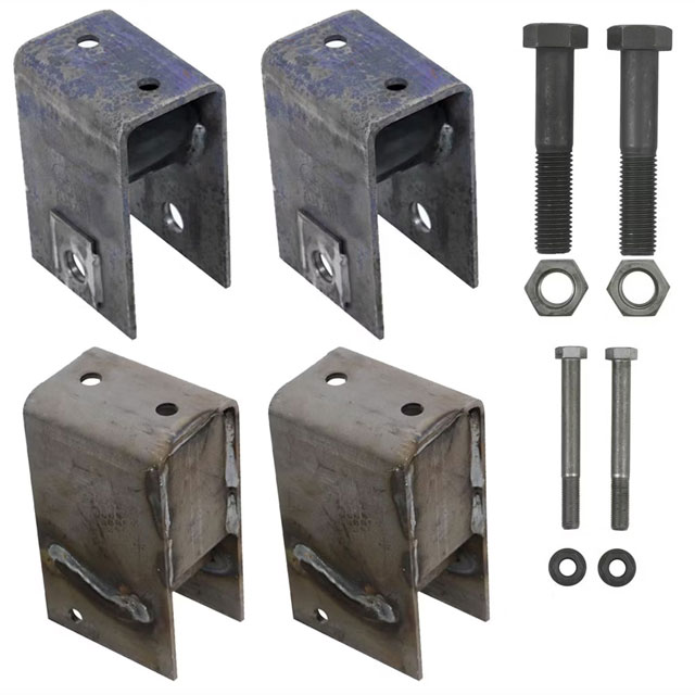 (image for) Trailer Single 3" Slipper Spring Hanger Kit 10-15K Axle Dexter/Redneck #HAP-103-00
