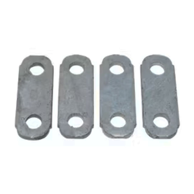 (image for) Trailer Galvanized Shackle Straps 2 1/4" X 1 3/4" 9/16" Hole Center Pkg Of 4 Dexter/Redneck #SP03-120