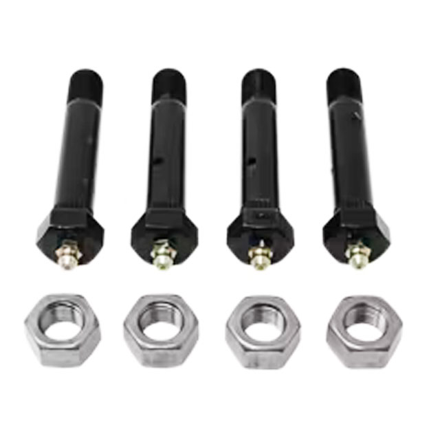 (image for) Trailer Suspension Wet Shackle Bolt-Nut 9/16" Pkg Of 4 Dexter/Redneck #SP04-021