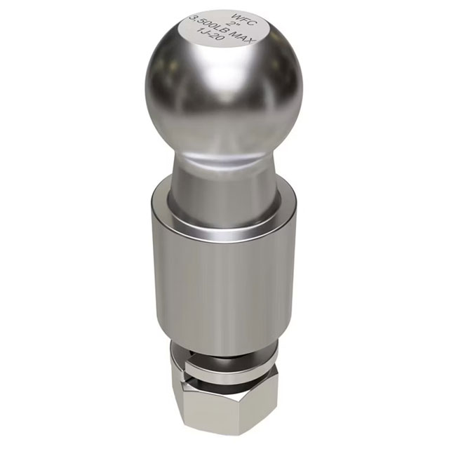 (image for) Trailer Hitch Ball 2" 3.5K 2" Rise Dexter/Redneck #212RM