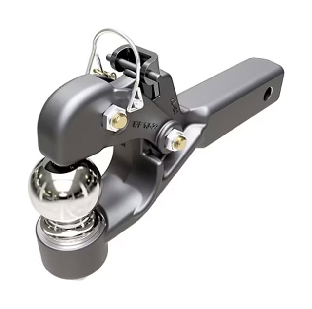(image for) Combination Pintle Hitch 2" Receiver 16k/16k 2 5/16" Ball Dexter/Redneck #DPR2516