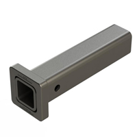 (image for) Trailer Receiver Tube 2" Square Hitch Bar 8" Long Raw Dexter/Redneck #RB08UP