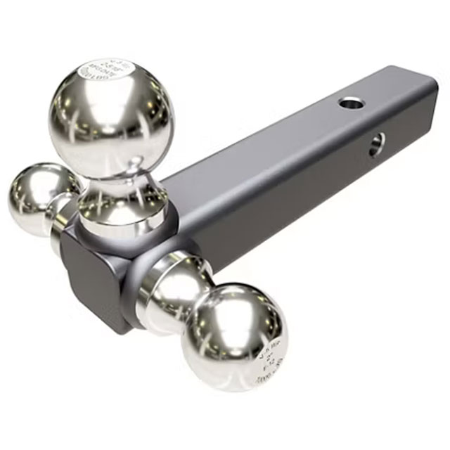 (image for) Trailer Receiver Hitch Ball Mount Tri-Ball Chrome Dexter/Redneck #TBM1620C
