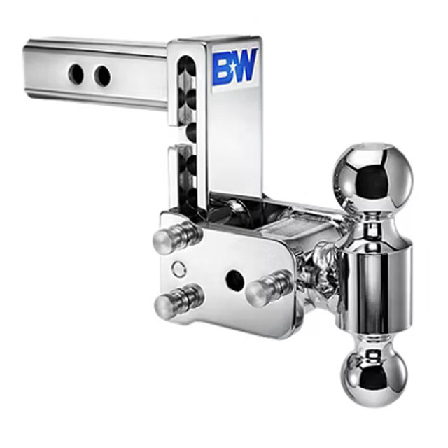 (image for) Trailer Receiver Hitch Ball-Mount Adjustable Channel Multi-Ball 10k Chrome Dexter/Redneck #TS10037C