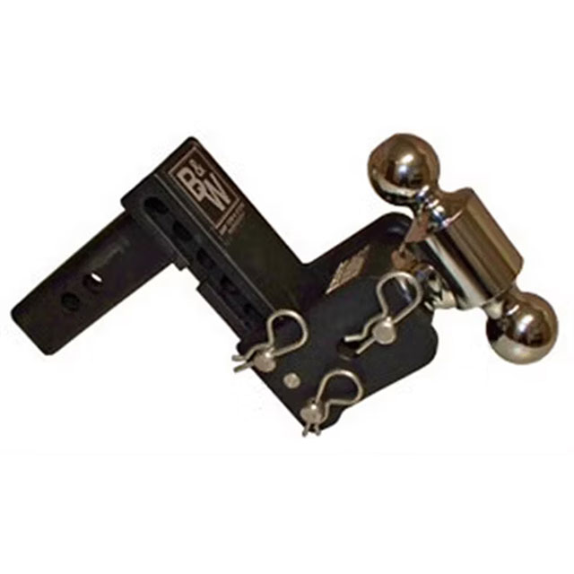 (image for) Trailer Receiver Hitch Ball-Mount Adjustable Channel Multi-Ball 10k 5" Drop Dexter/Redneck #TS10038B