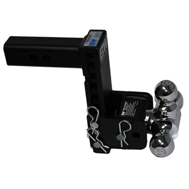 (image for) Trailer Tow&Stow Receiver Hitch Ball-Mount Adjustable Channel Dual-Ball 10k Dexter/Redneck #TS10049B