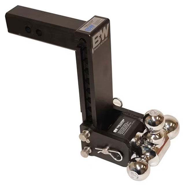 (image for) Trailer Receiver Hitch Ball-Mount Adjustable Channel Tri-Ball 10k 9" Drop Dexter/Redneck #TS10050B
