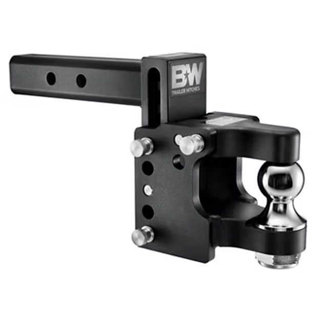 (image for) Combination Pintle Hitch Tow & Stow 2" Receiver 16k/16k 2" Ball Dexter/Redneck #TS10055B