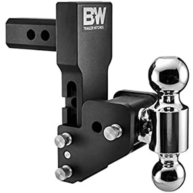 (image for) Trailer Receiver Hitch Ball-Mount Multi Pro Adjustable Channel Dual Ball 10k 5" Drop Dexter/Redneck #TS10065BMP