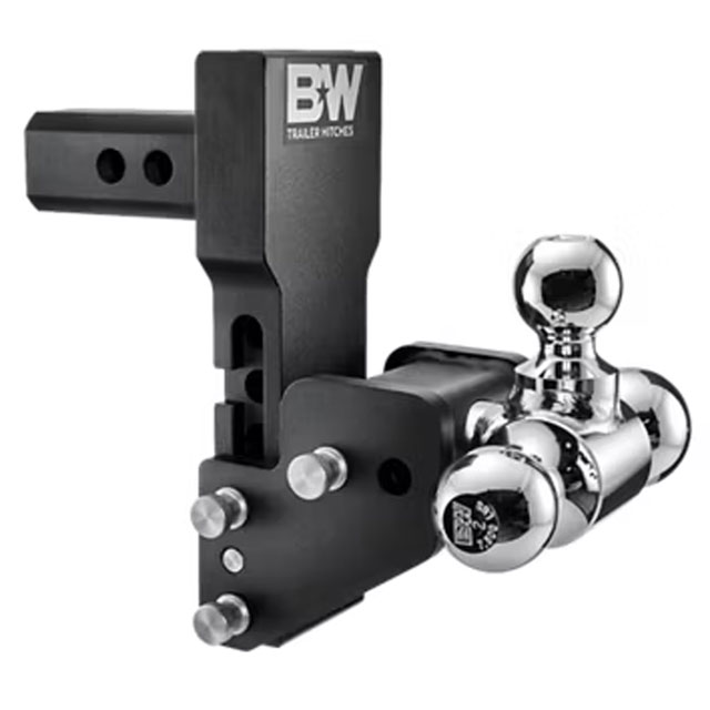 (image for) Trailer Receiver Hitch Ball-Mount Multi Pro Adjustable Channel Tri Ball 10k 5" Drop Dexter/Redneck #TS10066BMP