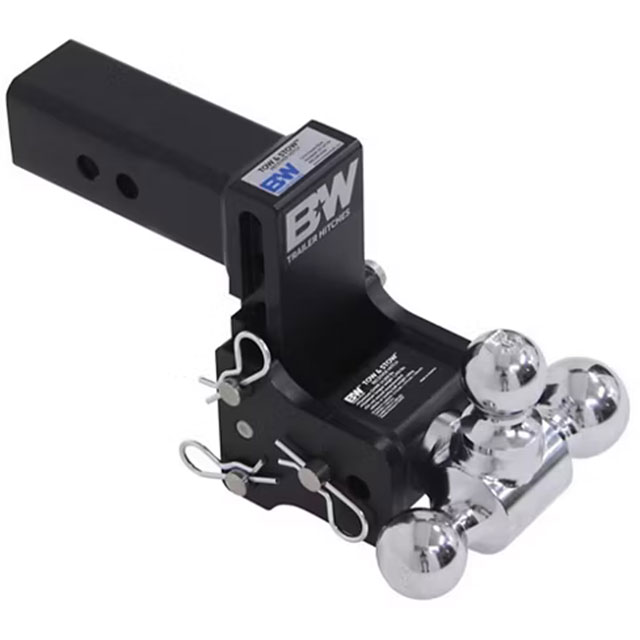 (image for) Trailer Receiver Hitcvh Ball-Mount Adj Channel Tri-Ball 14k 5" Drop Dexter/Redneck #TS20048B