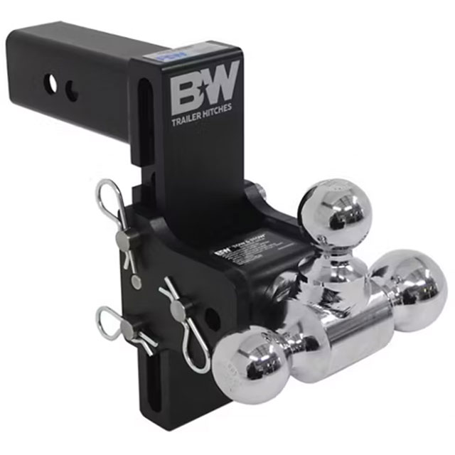 (image for) Trailer Receiver Hitch Ball-Mount Adjustable Channel Tri-Ball 14k 7" Drop Dexter/Redneck #TS20049B