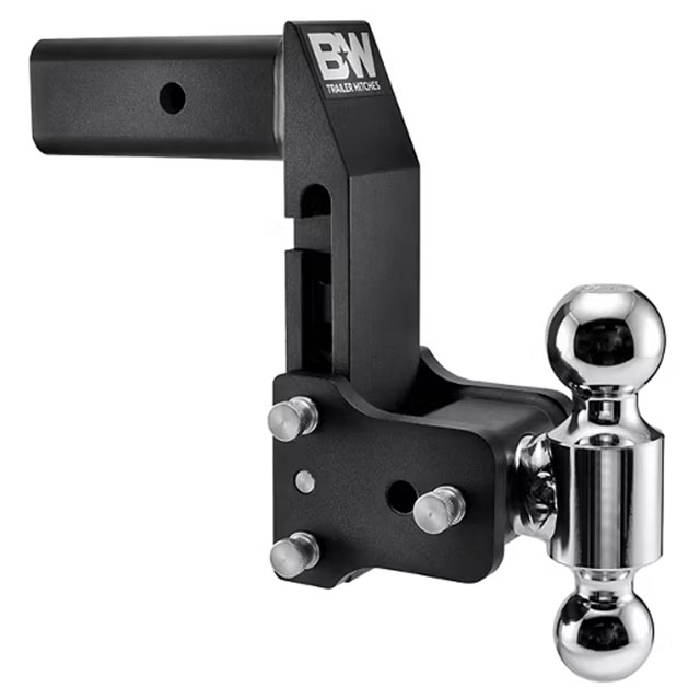 (image for) Trailer Receiver Hitch Multi Pro Ball-Mount Adjustable Channel Dual Ball 14.5k 7" Drop Dexter/Redneck #TS20066BMP