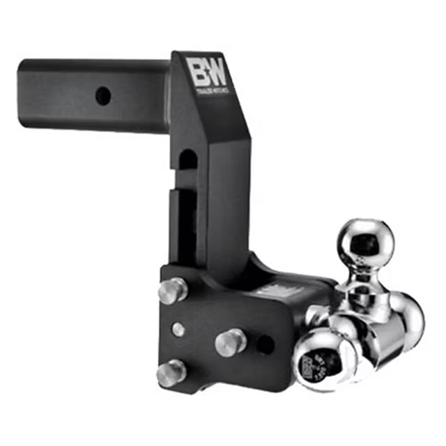 (image for) Trailer Receiver Ball-Mount Multi Pro Adjustable Channel Triple Ball 10k 7" Drop Dexter/Redneck #TS20067BMP