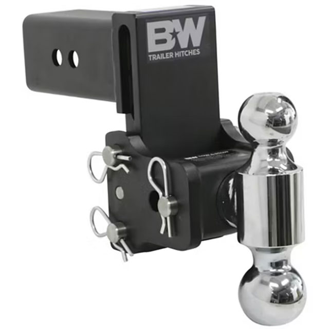 (image for) Trailer Hitch Receiver Ball-Mount Adjustable Channel Dual Ball 21k 5" Drop Dexter/Redneck #TS30037B