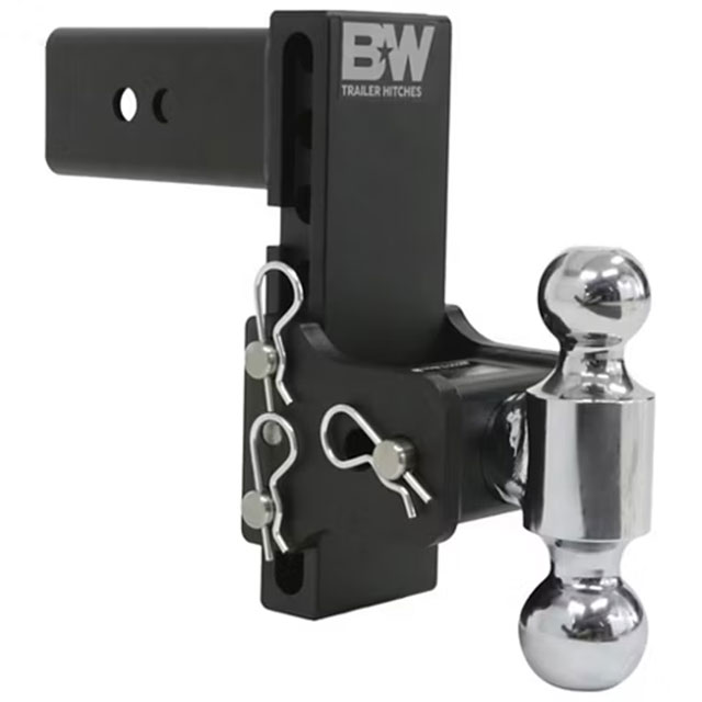 (image for) Trailer Receiver Hitch Ball-Mount Adjustable Channel Dual Ball 21k 7.5" Drop Dexter/Redneck #TS30040B