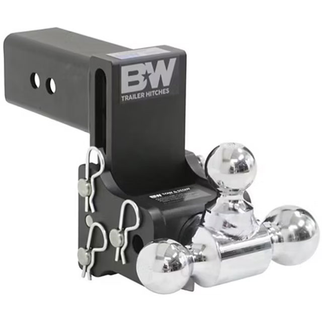 (image for) Trailer Receiver Hitch Ball-Mount Adjustable Channel Triple Ball 21k 4.5" Drop Dexter/Redneck #TS30048B
