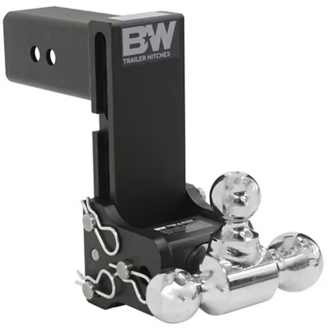 (image for) Trailer Receiver Hitch Ball-Mount Adjustable Channel Triple Ball 21k 7.5" Drop Dexter/Redneck #TS30049B