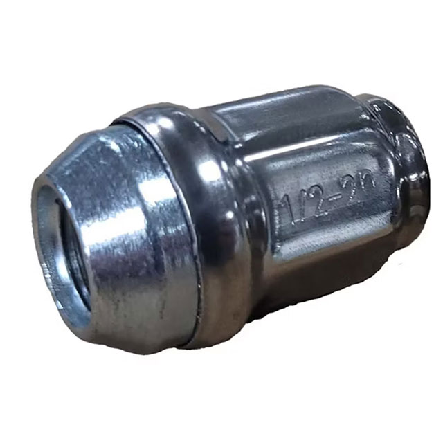 (image for) Trailer Hex Wheel Nut Stainless Bulge/Acron 1/2"-20 60° Cone Dexter/Redneck #12SSLN