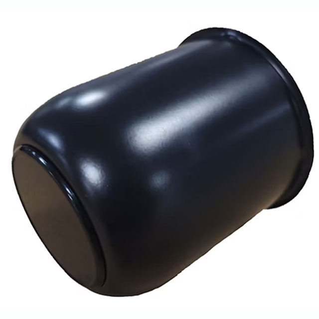 (image for) Black Trailer 4 Lug Wheel Push Through Center Cap With Plug 3.19" Diameter Center Dexter/Redneck #319EZ-BK